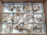 Natural Golden Limonite Fairy Spirit Quartz Clusters x 35 From Boekenhouthoek, South Africa