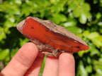 Polished On One Side Red Sashe River Agate Nodules x 20 From Zimbabwe - Toprock Gemstones and Minerals 