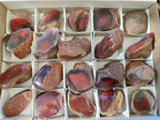 Polished On One Side Red Sashe River Agate Nodules x 20 From Zimbabwe - Toprock Gemstones and Minerals 