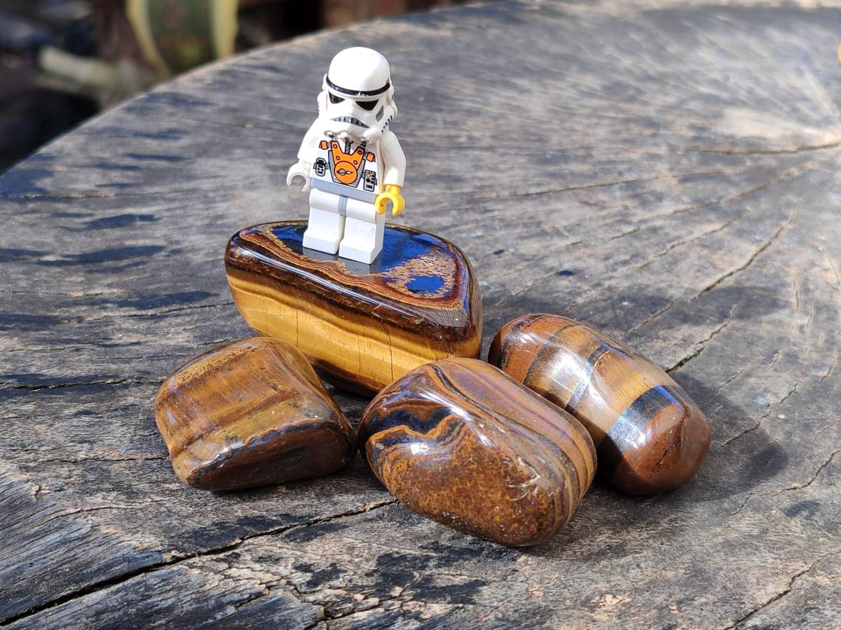 Polished Tiger's Eye Tumbled Stones x 35 From Prieska, South Africa - Toprock Gemstones and Minerals 