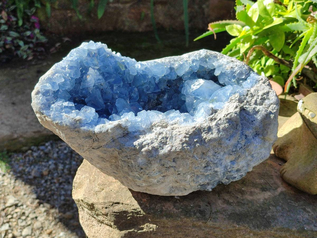 Natura Celestite Geode Specimen x 1 From Sakoany, Madagascar - Toprock Gemstones and Minerals 