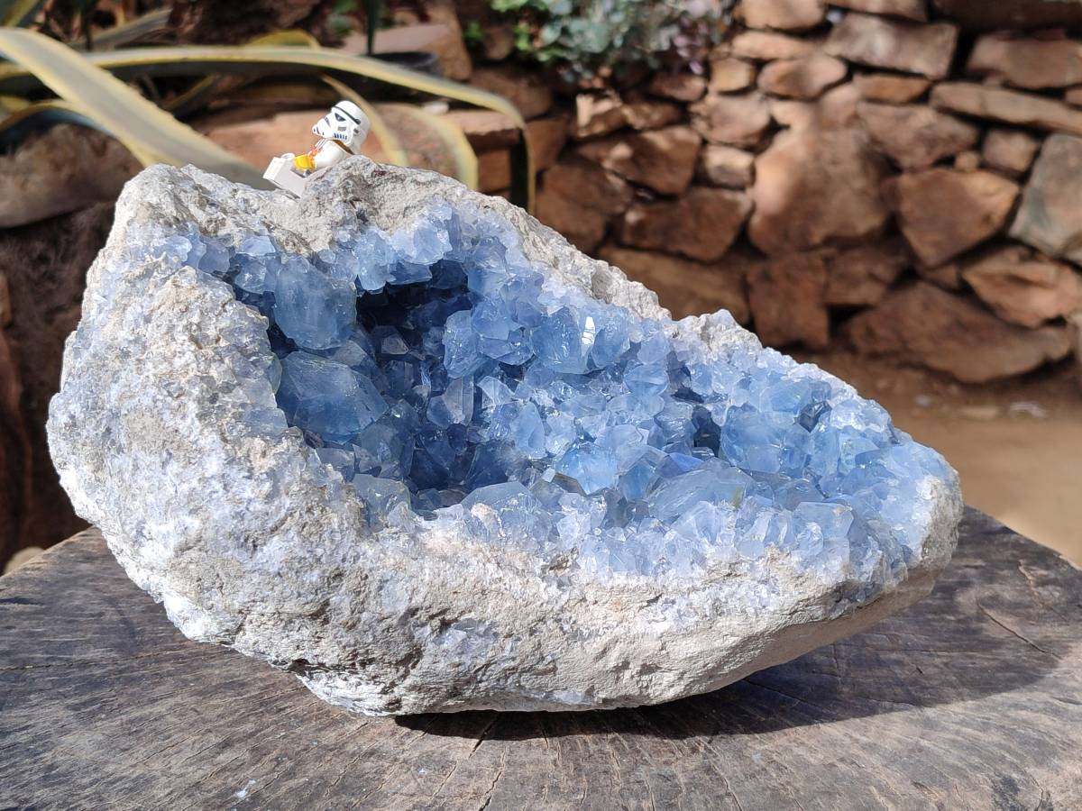 Natura Celestite Geode Specimen x 1 From Sakoany, Madagascar - Toprock Gemstones and Minerals 