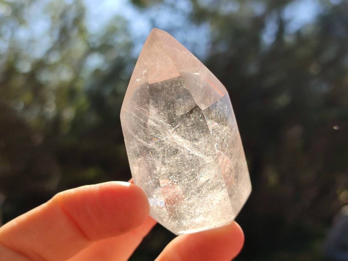 Polished Clear Quartz Crystals x 12 From Madagascar - Toprock Gemstones and Minerals 