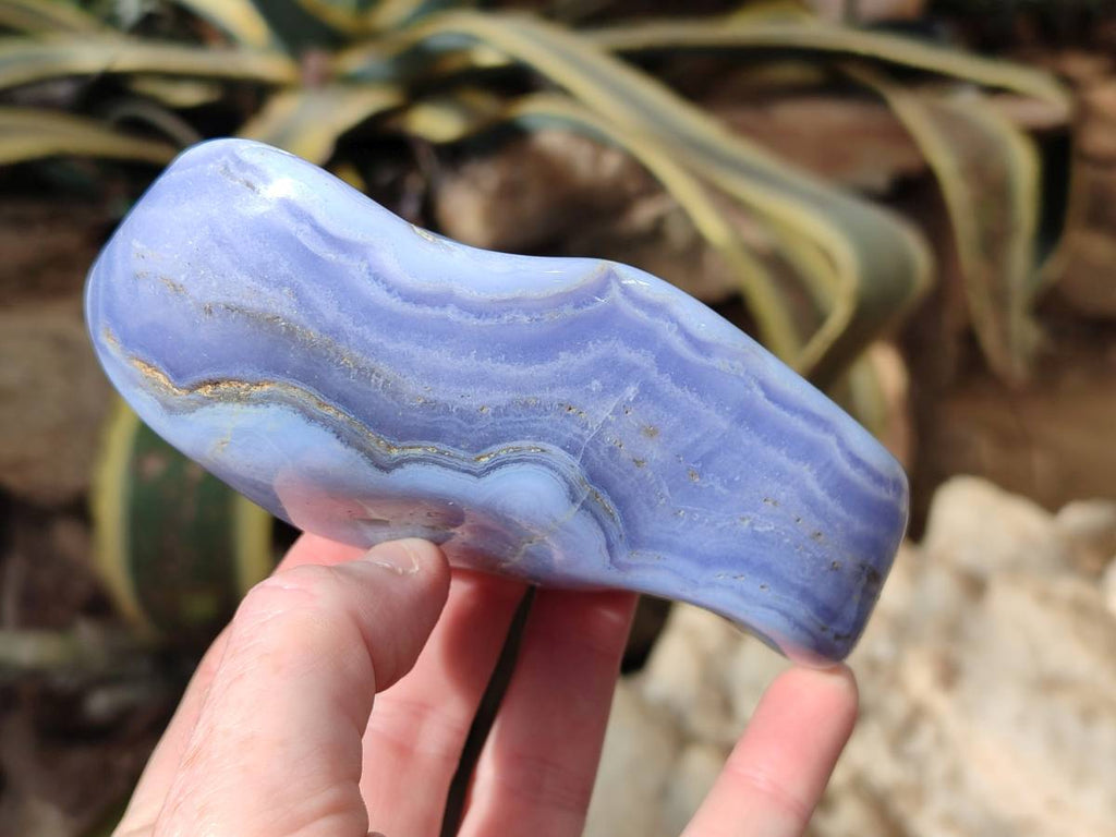 Polished Large Blue Lace Agate Free Forms x 6 From Nsanje, Malawi - Toprock Gemstones and Minerals 