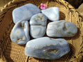 Polished Large Blue Lace Agate Free Forms x 6 From Nsanje, Malawi - Toprock Gemstones and Minerals 