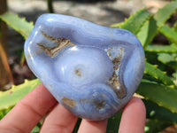 Polished Large Blue Lace Agate Free Forms x 6 From Nsanje, Malawi