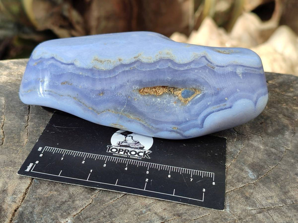 Polished Large Blue Lace Agate Free Forms x 6 From Nsanje, Malawi - Toprock Gemstones and Minerals 