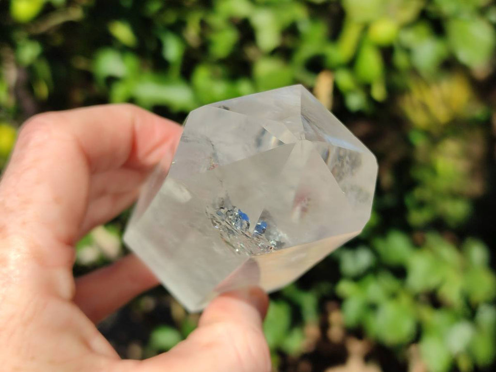 Polished Rainbow Veil Quartz Crystals x 3 From Madagascar - Toprock Gemstones and Minerals 