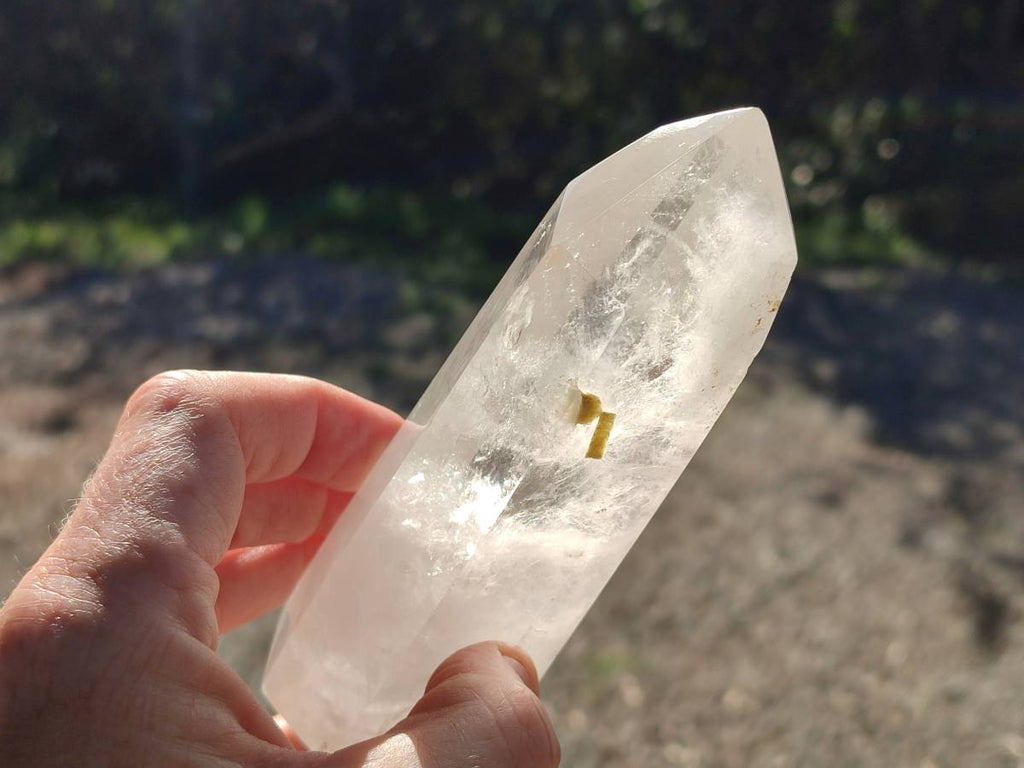 Polished Rainbow Veil Quartz Crystals x 3 From Madagascar - Toprock Gemstones and Minerals 