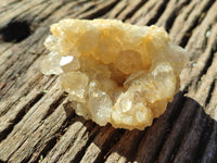 Natural Golden Limonite Quartz Clusters x 12 From Solwezi, Zambia