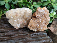 Natural Golden Limonite Quartz Clusters x 12 From Solwezi, Zambia