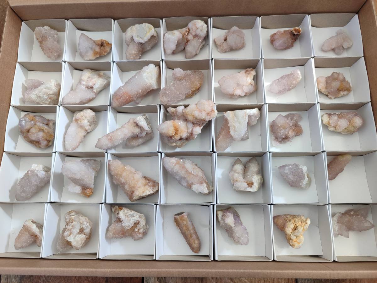 Natural Amethyst Spirit Quartz Clusters x 35 From Boekenhouthoek, South Africa - Toprock Gemstones and Minerals 