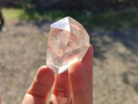 Polished Rainbow Veil Clear Quartz Crystals x 12 From Madagascar - Toprock Gemstones and Minerals 