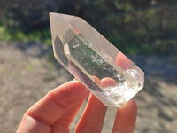 Polished Rainbow Veil Clear Quartz Crystals x 12 From Madagascar - Toprock Gemstones and Minerals 