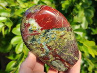 Polished Bastite Dragons Blood Stone Standing Free Forms x 2 From Tshipise, South Africa - Toprock Gemstones and Minerals 
