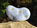 Polished Large Blue Lace Agate Tumbled Stones x 6 From Nsanje, Malawi - Toprock Gemstones and Minerals 