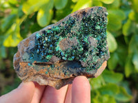 Natural Super Rare Crystalline Malachite on Dolomite Matrix Specimens x 6 From Tenke Fungurume, Congo - Toprock Gemstones and Minerals 
