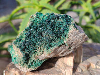 Natural Super Rare Crystalline Malachite on Dolomite Matrix Specimens x 6 From Tenke Fungurume, Congo - Toprock Gemstones and Minerals 