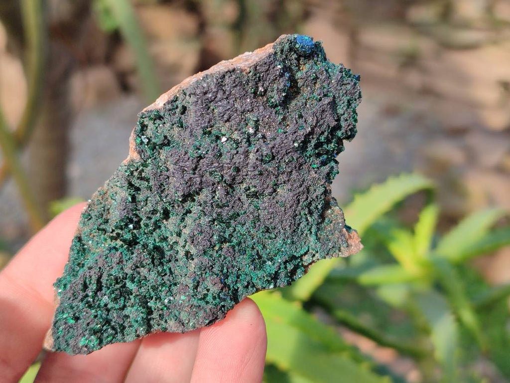 Natural Super Rare Crystalline Malachite on Dolomite Matrix Specimens x 6 From Tenke Fungurume, Congo - Toprock Gemstones and Minerals 