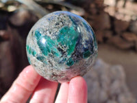 Polished Emerald Mica In Spheres x 3 From Mutoko, Zimbabwe - Toprock Gemstones and Minerals 