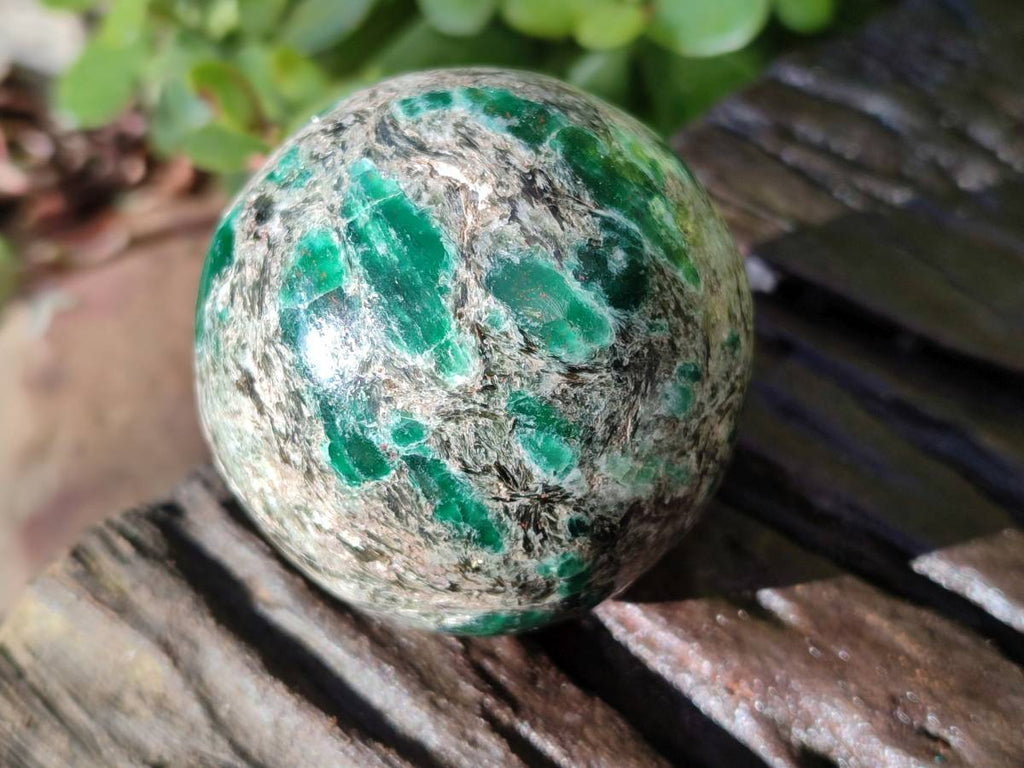 Polished Emerald Mica In Spheres x 3 From Mutoko, Zimbabwe - Toprock Gemstones and Minerals 