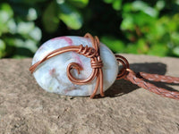 Hand Made Copper Wire Wrapped Pendants x 6 From Southern Africa