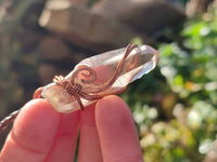Hand Made Copper Wire Wrapped Pendants x 6 From Southern Africa