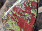 Polished Bastite Dragons Blood Stone Standing Free Forms x 2 From Tshipise, South Africa - Toprock Gemstones and Minerals 