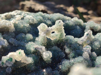 Natural Exquisite Drusy Quartz Coated Ball Malachite Stalactites On Dolomite Matrix Specimen x 1 From Kambove, Congo - Toprock Gemstones and Minerals 