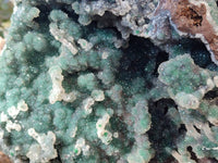 Natural Exquisite Drusy Quartz Coated Ball Malachite Stalactites On Dolomite Matrix Specimen x 1 From Kambove, Congo - Toprock Gemstones and Minerals 