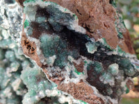 Natural Exquisite Drusy Quartz Coated Ball Malachite Stalactites On Dolomite Matrix Specimen x 1 From Kambove, Congo - Toprock Gemstones and Minerals 