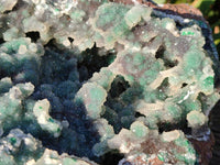 Natural Exquisite Drusy Quartz Coated Ball Malachite Stalactites On Dolomite Matrix Specimen x 1 From Kambove, Congo - Toprock Gemstones and Minerals 