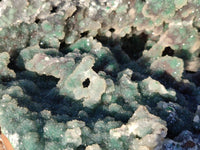 Natural Exquisite Drusy Quartz Coated Ball Malachite Stalactites On Dolomite Matrix Specimen x 1 From Kambove, Congo - Toprock Gemstones and Minerals 