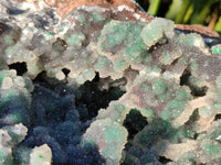 Natural Exquisite Drusy Quartz Coated Ball Malachite Stalactites On Dolomite Matrix Specimen x 1 From Kambove, Congo - Toprock Gemstones and Minerals 