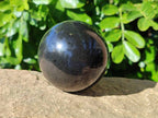 Polished Black Basalt Spheres x 4 From Antsirabe, Madagascar - Toprock Gemstones and Minerals 