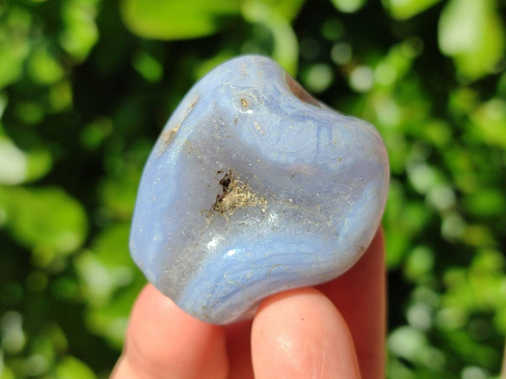 Polished Blue Lace Agate Tumbled Stones x 20 From Nsanje, Malawi - Toprock Gemstones and Minerals 