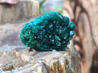 Natural Small Dioptase Crystals on Dolomite Matrix Specimens x 20 From Likasi, Congo - Toprock Gemstones and Minerals 