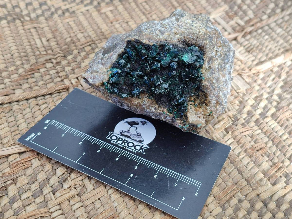 Natural Super Rare Crystalline Malachite on Dolomite Matrix Specimens x 6 From Tenke Fungurume, Congo - Toprock Gemstones and Minerals 