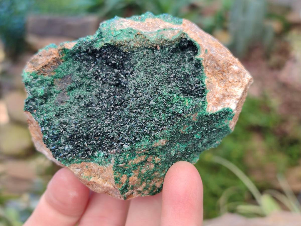Natural Super Rare Crystalline Malachite on Dolomite Matrix Specimens x 6 From Tenke Fungurume, Congo - Toprock Gemstones and Minerals 