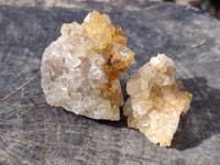 Natural Golden Limonite Quartz Clusters x 28 From Solwezi, Zambia - Toprock Gemstones and Minerals 
