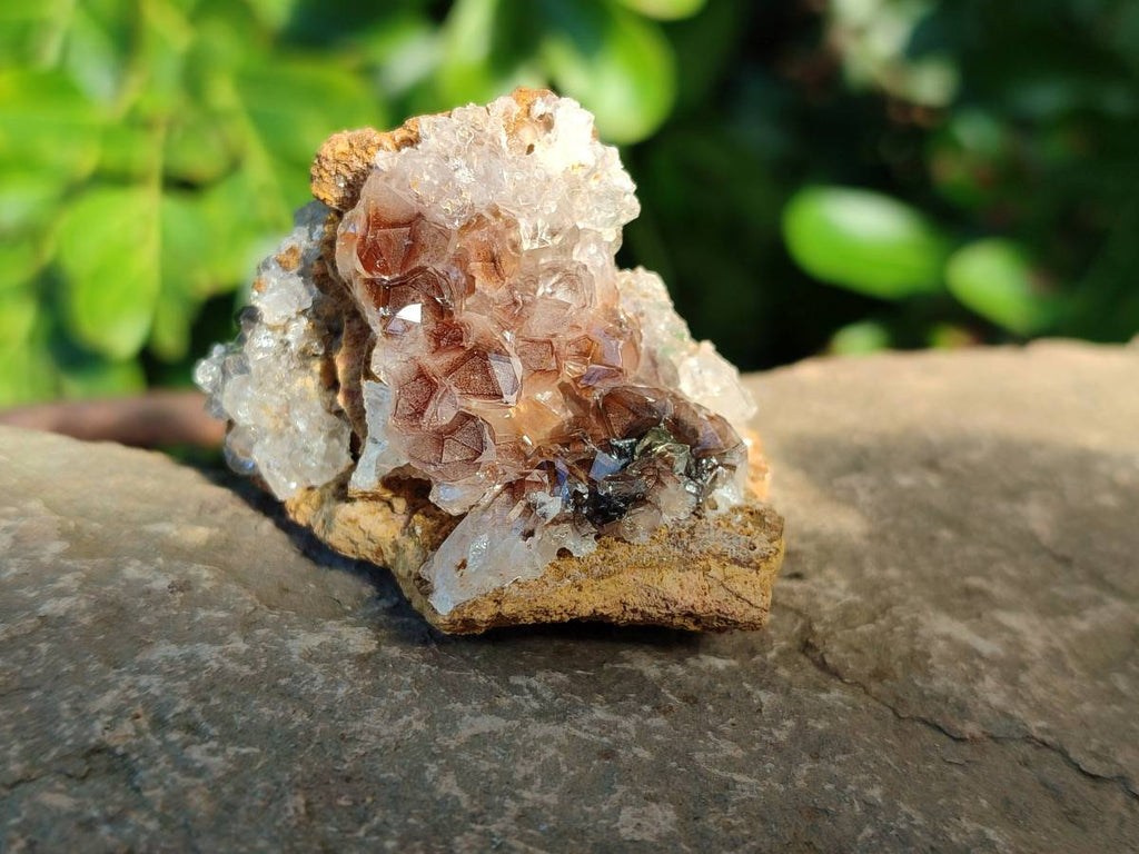 Natural Golden Limonite Quartz Clusters x 24 From Solwezi, Zambia - Toprock Gemstones and Minerals 