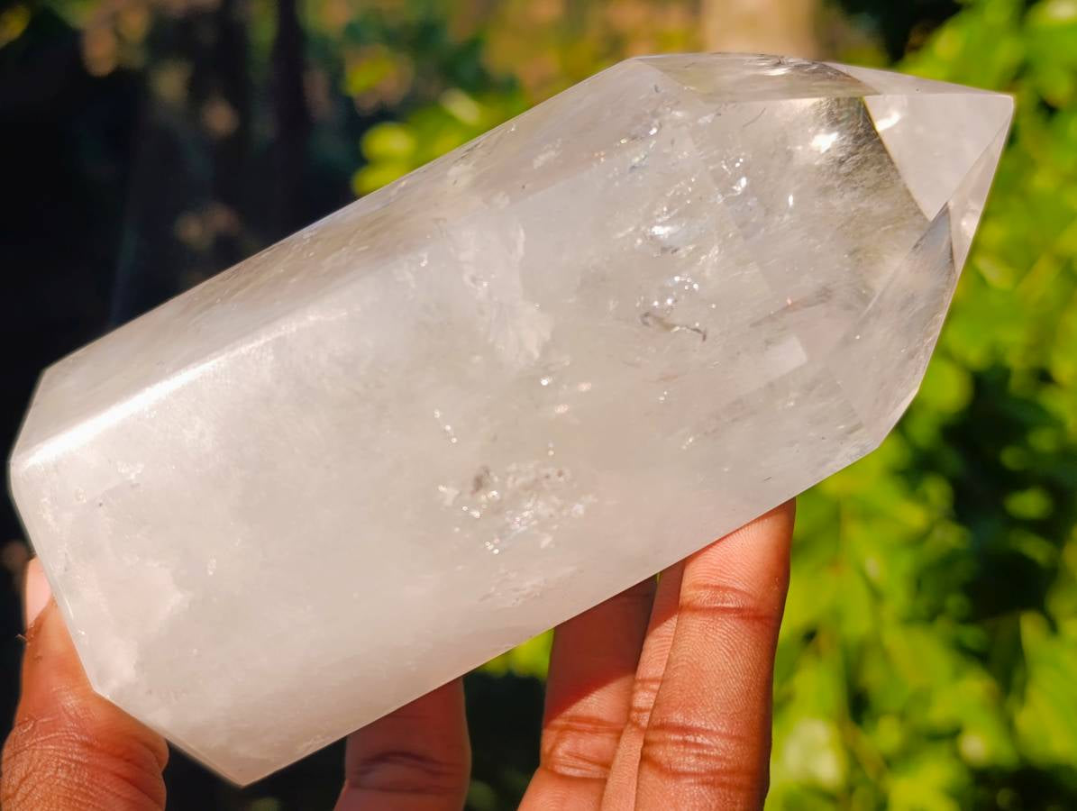 Polished Clear Quartz Crystals x 2 From Madagascar - Toprock Gemstones and Minerals 