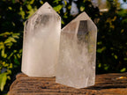 Polished Clear Quartz Crystals x 2 From Madagascar - Toprock Gemstones and Minerals 