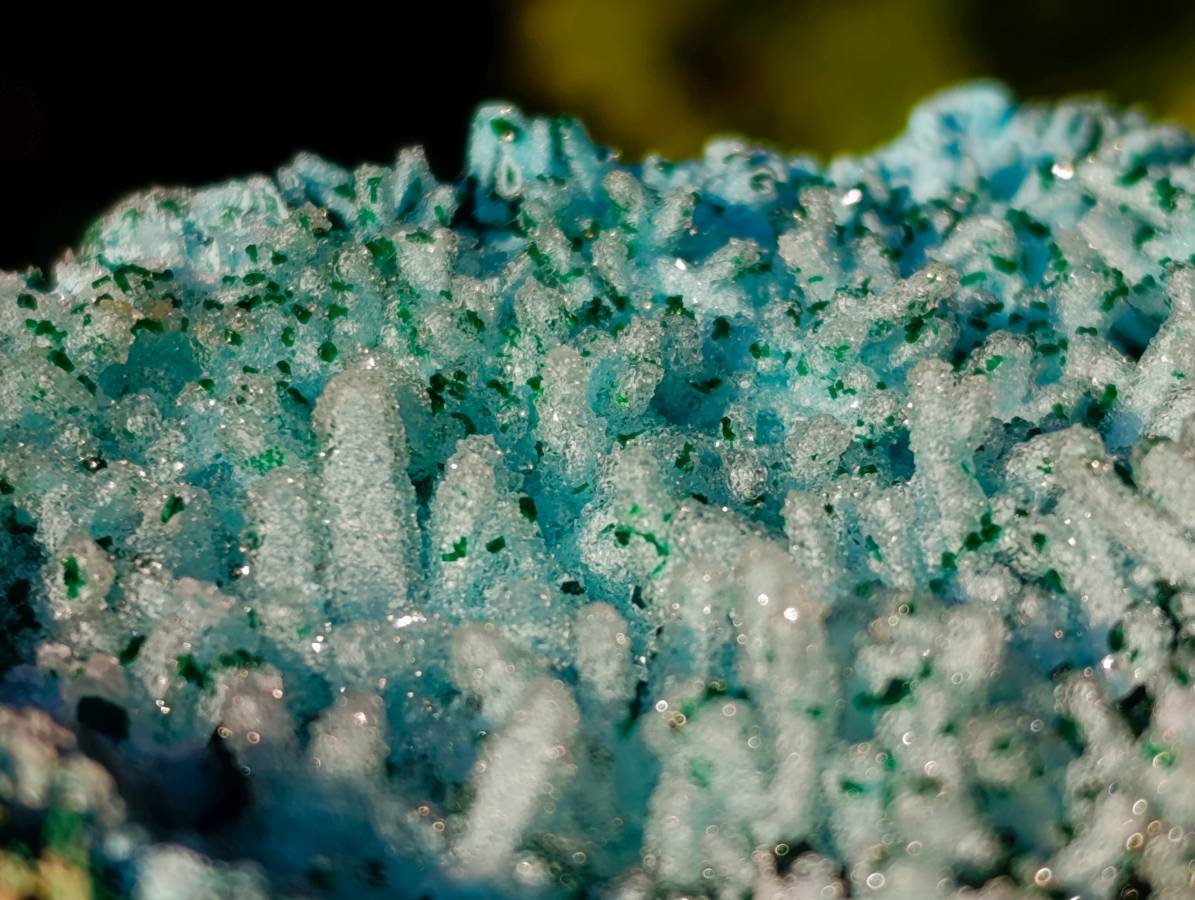 Natural Drusy Coated Chrysocolla with Malachite x 2 From Lupoto Mine, Congo - Toprock Gemstones and Minerals 