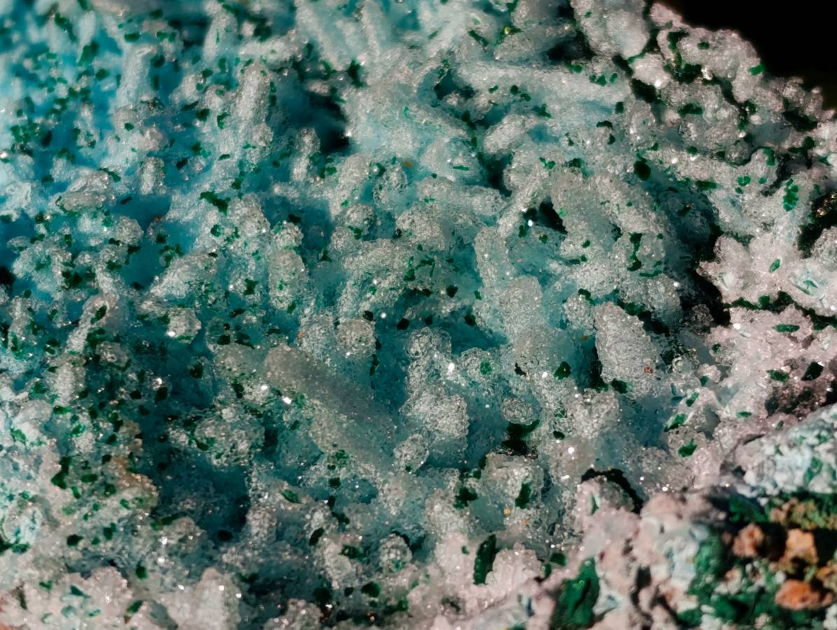 Natural Drusy Coated Chrysocolla with Malachite x 2 From Lupoto Mine, Congo - Toprock Gemstones and Minerals 
