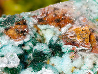 Natural Drusy Coated Chrysocolla with Malachite x 6 From Lupoto Mine, Congo - Toprock Gemstones and Minerals 
