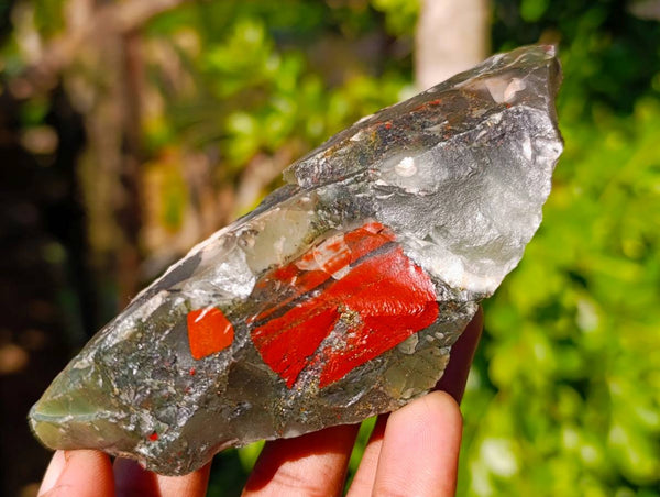 Natural Cobbed Bloodstone Specimens x 12 From Swaziland - Toprock Gemstones and Minerals 