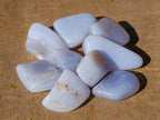 Polished Blue Lace Agate Tumbled Stones - Sold Per Kg - From Malawi - Toprock Gemstones and Minerals 