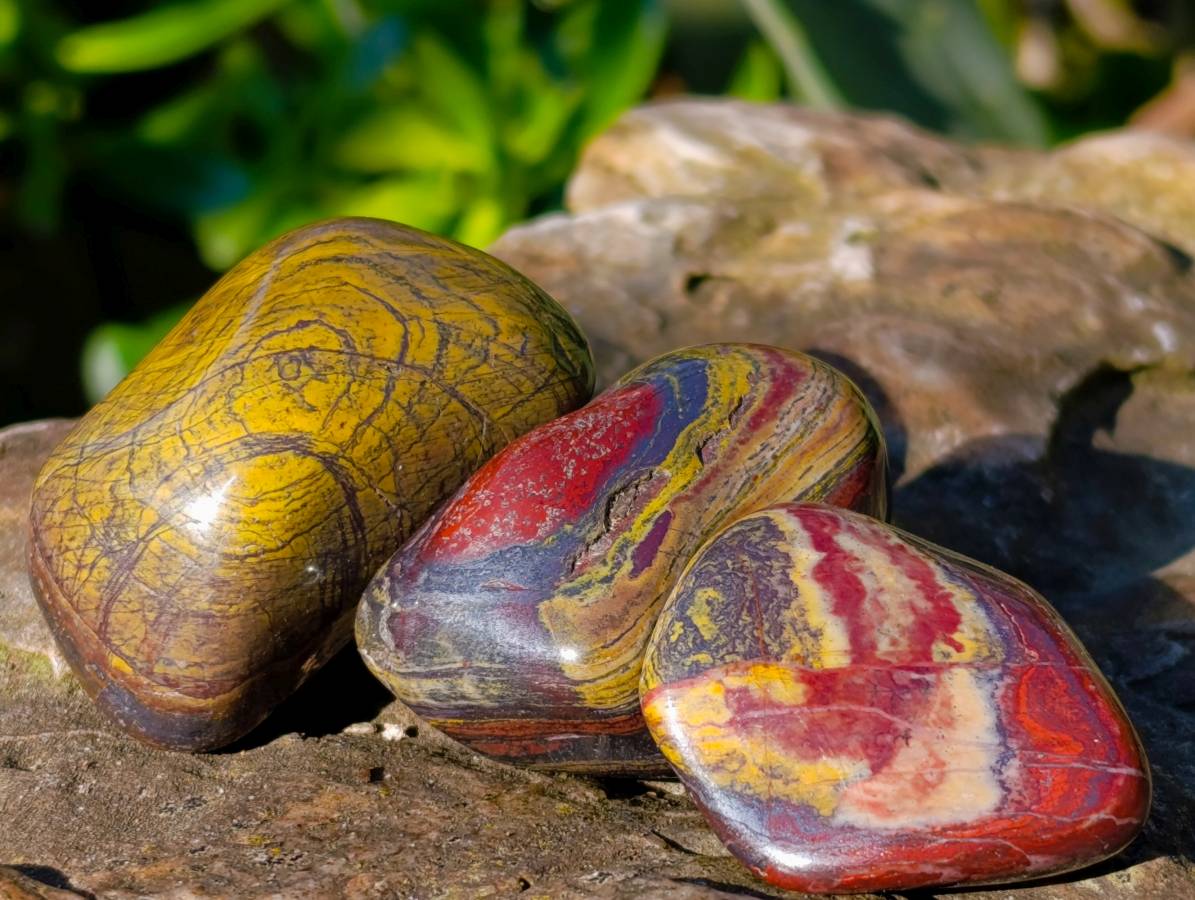 Polished Banded Tiger Iron Tumbled Stones - Sold Per Kg -  From South Africa - Toprock Gemstones and Minerals 