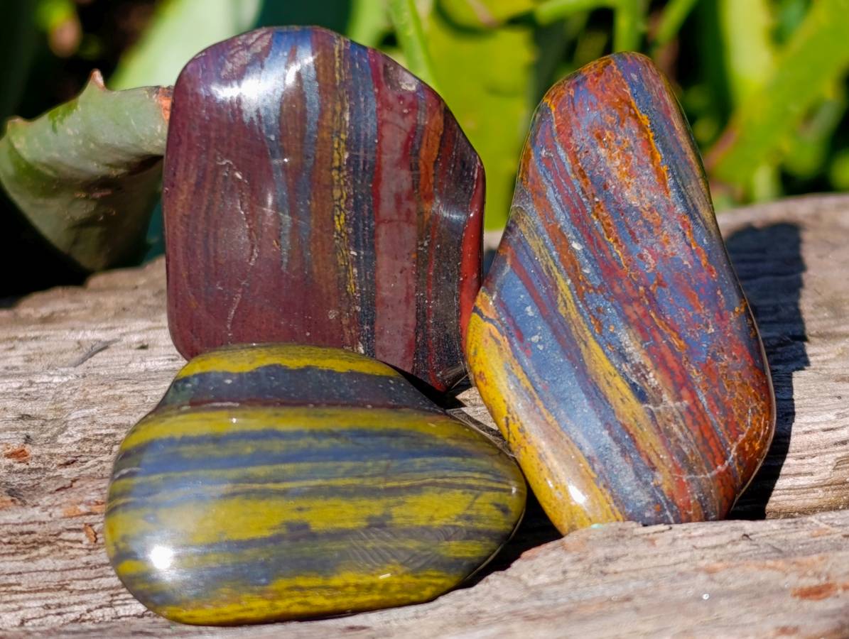 Polished Banded Tiger Iron Tumbled Stones - Sold Per Kg -  From South Africa - Toprock Gemstones and Minerals 